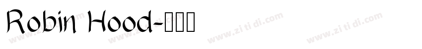Robin Hood字体转换